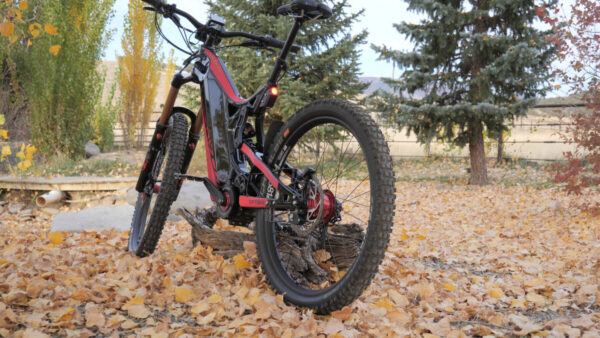 Optibike R17 E-Bike view from the left rear