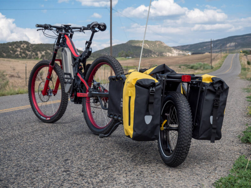 Serious suspension travel.