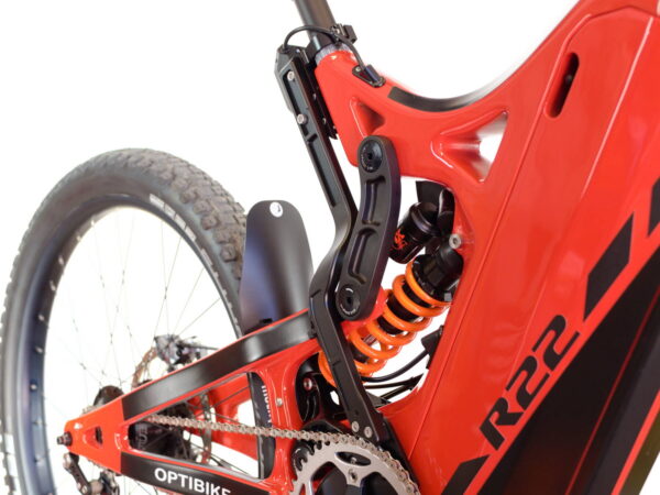 Frame brace for extra strength and rigidity on the R22 eMTB E-Bike