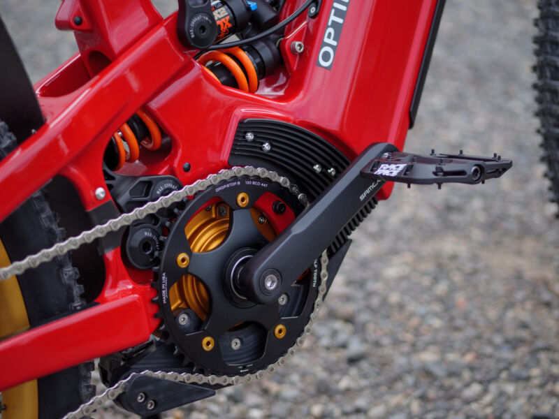 Trail-focused suspension travel.